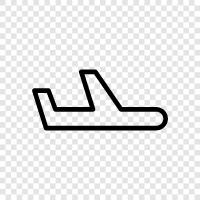 Flugzeug, Luftfahrt, Flughafen, Fliegen symbol