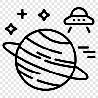 planet, space, astronomy, rings icon svg