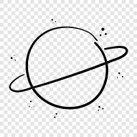 planet, ring, atmosphere, temperature icon svg