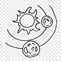 planets, astronomy, space, solar system icon svg