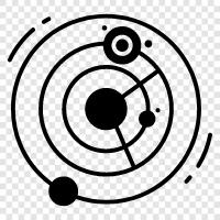 Planeten, Monde, Asteroiden, Raum symbol