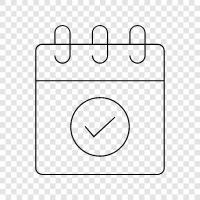 planlayıcı, günlük, atama, program ikon svg