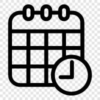 planner, todo list, time management, Calendar icon svg