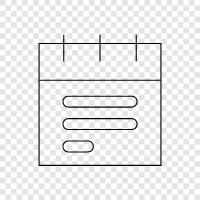 planlayıcı, atamalar, yapılacaklar listesi, zaman yönetimi ikon svg