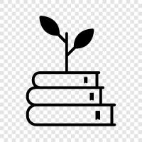 plant books, gardening books, plant identification books, botanical books icon svg