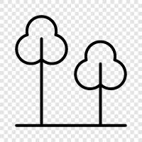 plants, trees, flowers, mountains icon svg