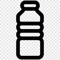 plastic water bottle, plastic straw, plastic container, plastic bag icon svg