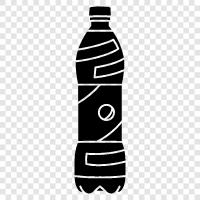 plastik su şişesi, plastik spor şişesi, plastik soda şişesi, plastik meyve suyu şişesi ikon svg