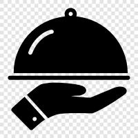 Plate, Dish, Server, Food icon svg