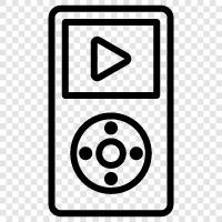 player, music, streaming, android icon svg