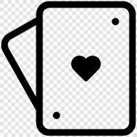 playing cards, poker, casino, deck of cards icon svg