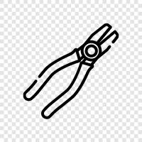 pliers for metal, pliers for wire, pliers for plastic, Pliers icon svg