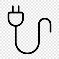 plugin, USB, charging, power icon svg