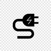 plugin, USB, charge, power icon svg