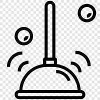 plumber plunger, plunger for plumbing, plunger for drain, plumbing plunger icon svg