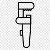 plumbers wrench, pipe wrench set, pipe wrench handle, Pipe wrench icon svg