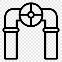 plumbing, metal, plastic, fittings icon svg