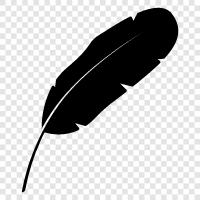 plume, down, quill, hackles icon svg