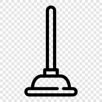 plunger, toilet cleaner, plunger cleaner, house cleaning icon svg