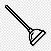 plunger, vacuum cleaner, suction, cleaner icon svg