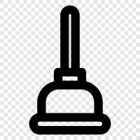 plunger, plunger cleaning, plunger rental, plunger sanit icon svg