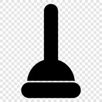 plunger, plunger cleaning, plunger cleaning tips, plunger problems icon svg