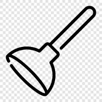 plunger cleaner, plunger head, plunger head cleaning, plunger icon svg