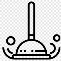 plunger cleaner, plunger holder, plunger head, plunger to icon svg