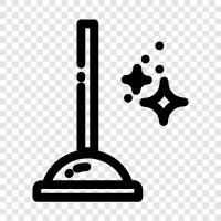 plunger cleaning, plunger suction, plunger vacuum, plunger icon svg