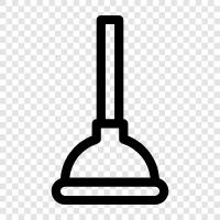 plunger, plunger head, plunger head replacement icon svg