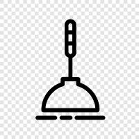 plunger, toilet cleaner, bathroom cleaning, plunger suction icon svg