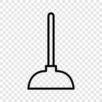 plunger, plunger vacuum cleaner, plunger cleaner, plunger su icon svg