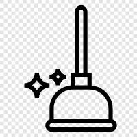 plunger, plunger head, suction, vacuum icon svg