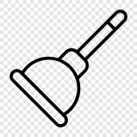 plunger, plunger cleaners, plunger sanitizers icon svg