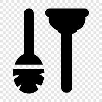 Plungers, plunger, plunger cleaning, plunger head icon svg