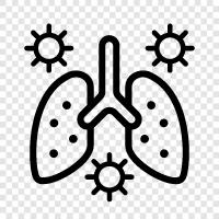 pneumonitis, pneumonia, bronchitis, emphysema icon svg