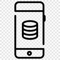 Pocket server, Tablet server, Wireless server, Portable server icon svg