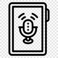 podcast app, podcasting, podcasting on mobile, podcasting on the icon svg