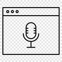 podcast, audio podcast, audio streaming, streaming ikon svg