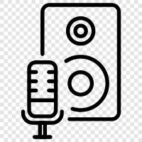 podcast, audio podcast, audio book, audiobook icon svg