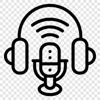 podcast, audio podcast, radio show, audio radio icon svg