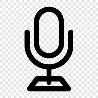 podcast, ses kaydedici, kayıt, ses ikon svg