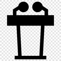 podium, lectern stand, podium stand, lectern desk icon svg