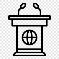 podium, lectern stand, podium stand, lectern storage icon svg