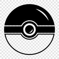 Pokemon ball, training ball, best ball, Poke ball icon svg