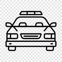 Police Cruiser, Police Interceptor, Police Vehicle, Police Car icon svg