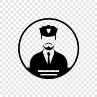 police, officer, law enforcement, security icon svg