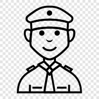 policeman, detective, officer, law enforcement icon svg