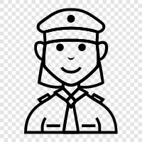 policewoman, female officer, law enforcement, Police Woman icon svg