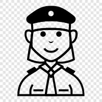 policewoman, female police officer, female law enforcement, female detective icon svg